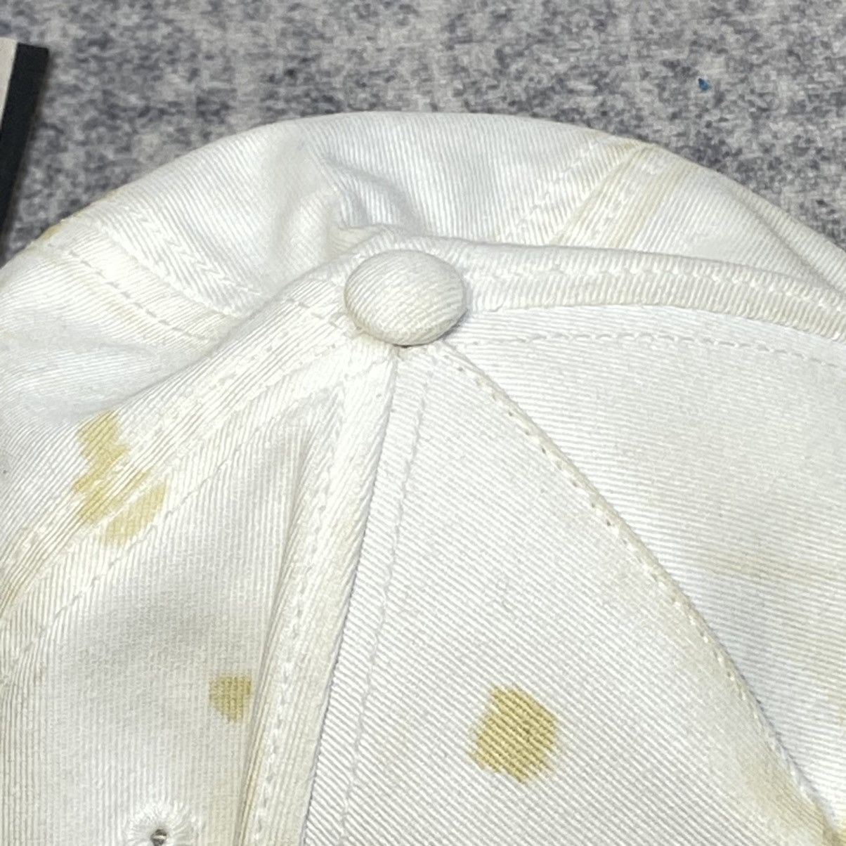 Palm Angels PALM ANGELS Logo Detailed Baseball Hat WHITE Size ONE SIZE - 4 Thumbnail