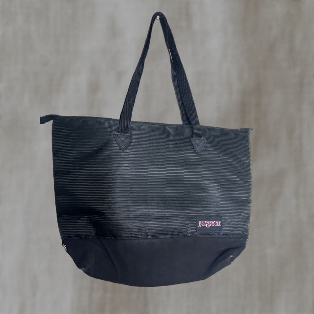 Jansport Jansport Lovett Tote Bag Black Double Handles Women 13x13x4 Tote Bag Size ONE SIZE - 1 Thumbnail