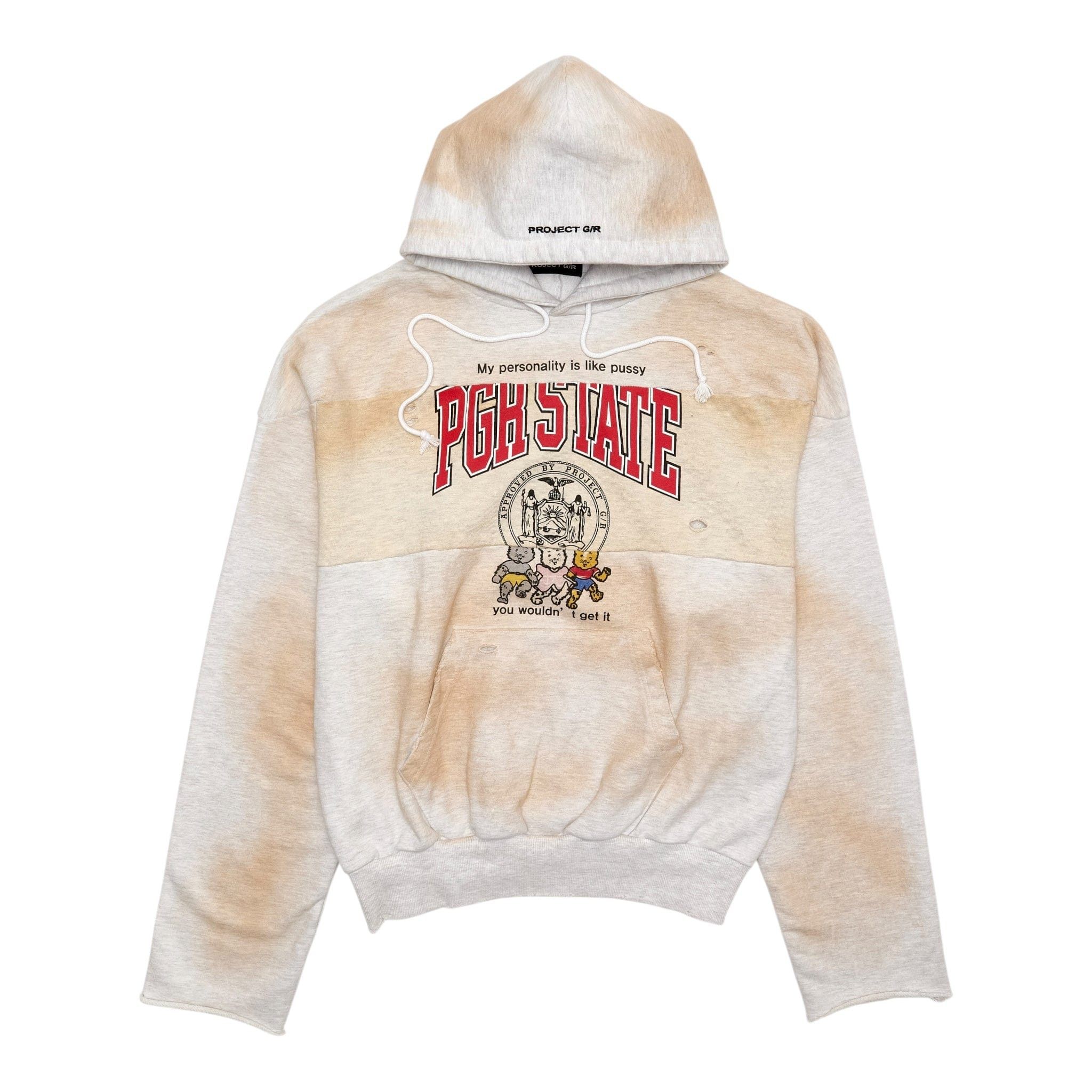 PROJECT G/R Project G/R REWORKED SPORT HOODIE / DIRTY MELANGE size 