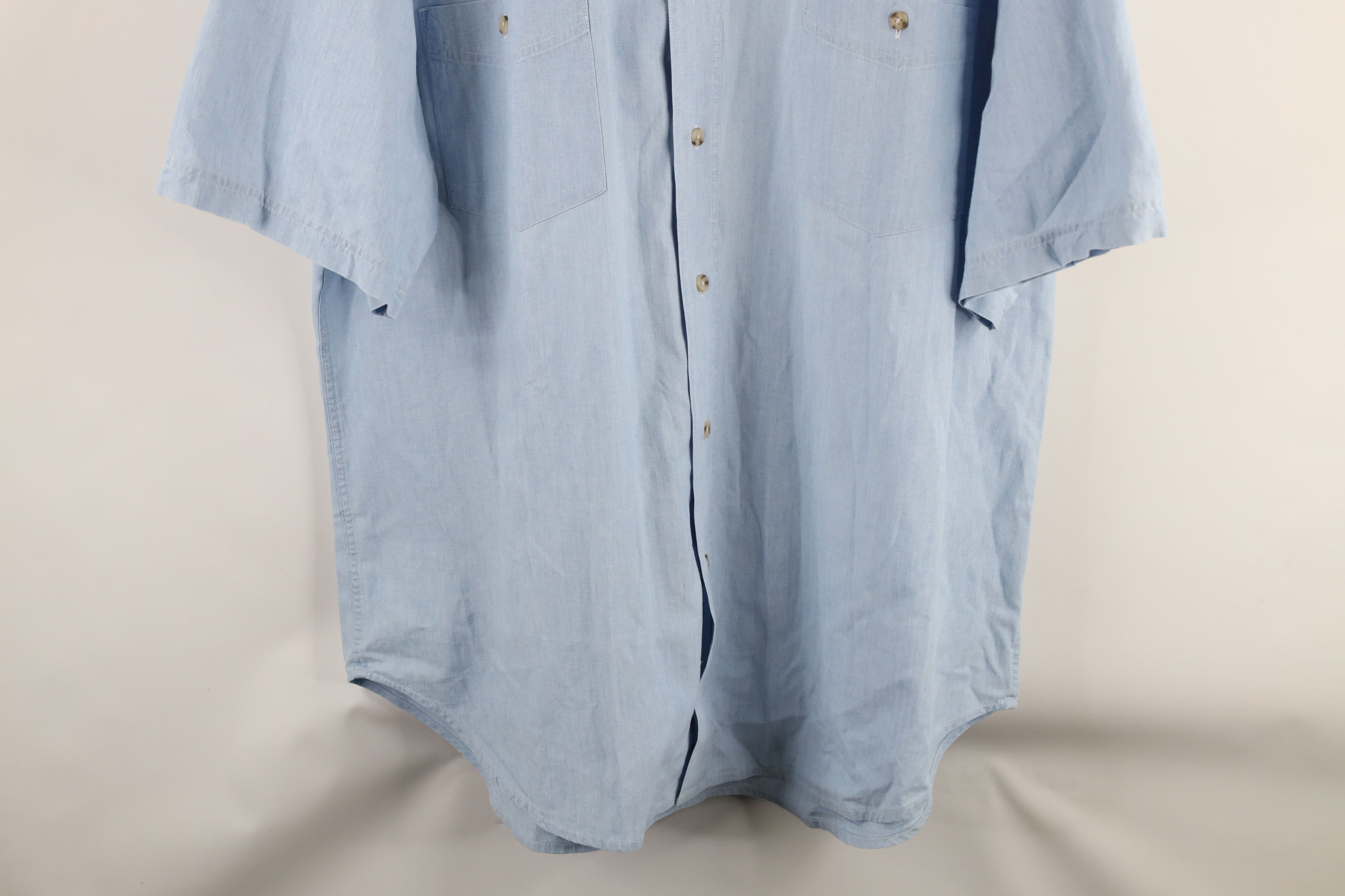 Eddie Bauer × Vintage Vintage 90s Eddie Bauer Short Sleeve Button Down Shirt Size US XXL / EU 58 / 5 - 3 Thumbnail