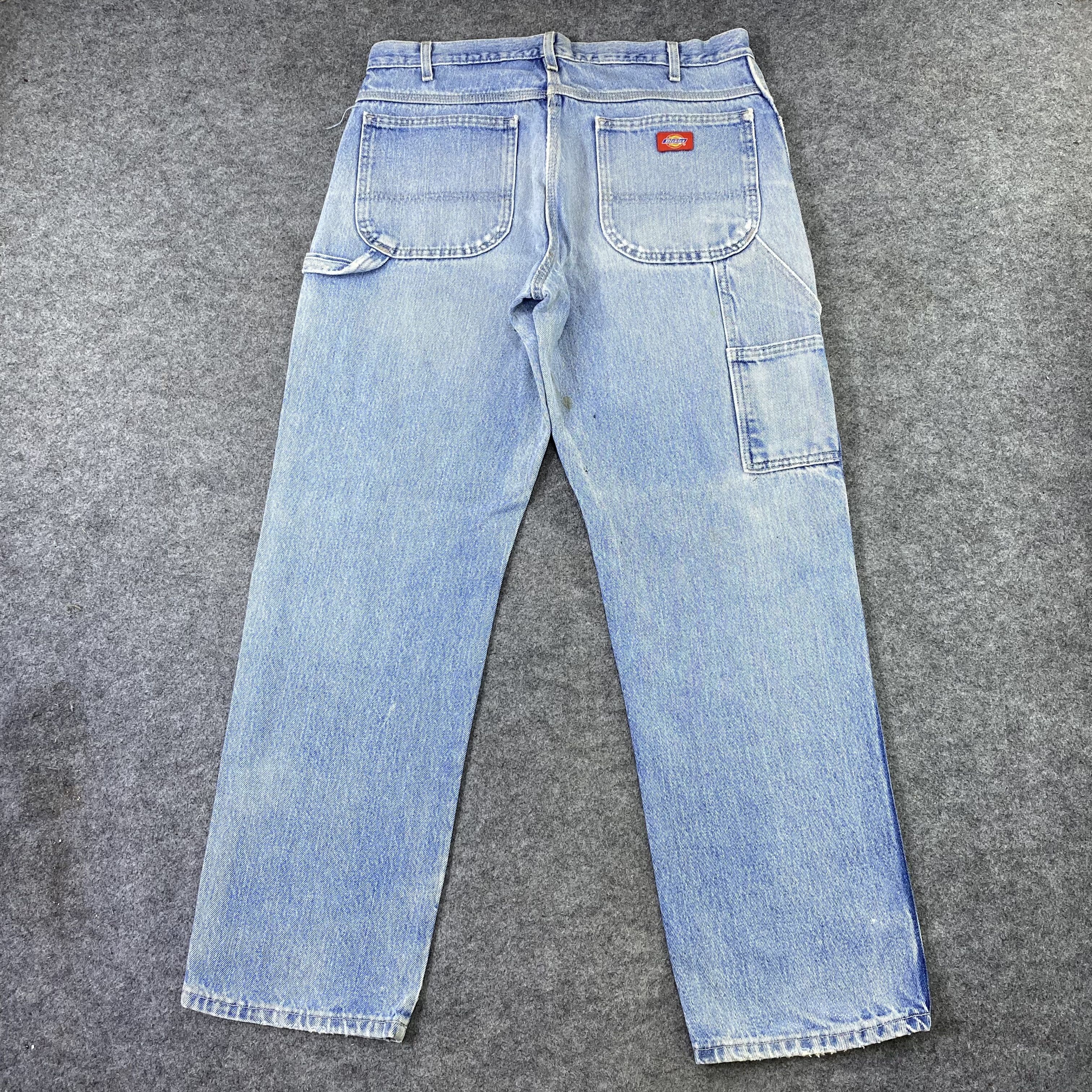 Dickies × Vintage Vintage Dickies Distres blue Wash relaxed fit jeans-J1148 Size US 36 / EU 52 - 6 Thumbnail