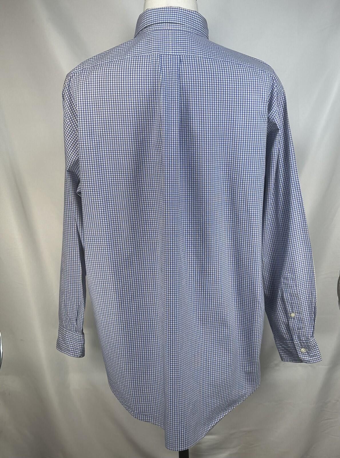 Polo Ralph Lauren Ralph Lauren Check Yarmouth 100% Cotton Button Up Blue Men L Size US L / EU 52-54 / 3 - 2 Thumbnail