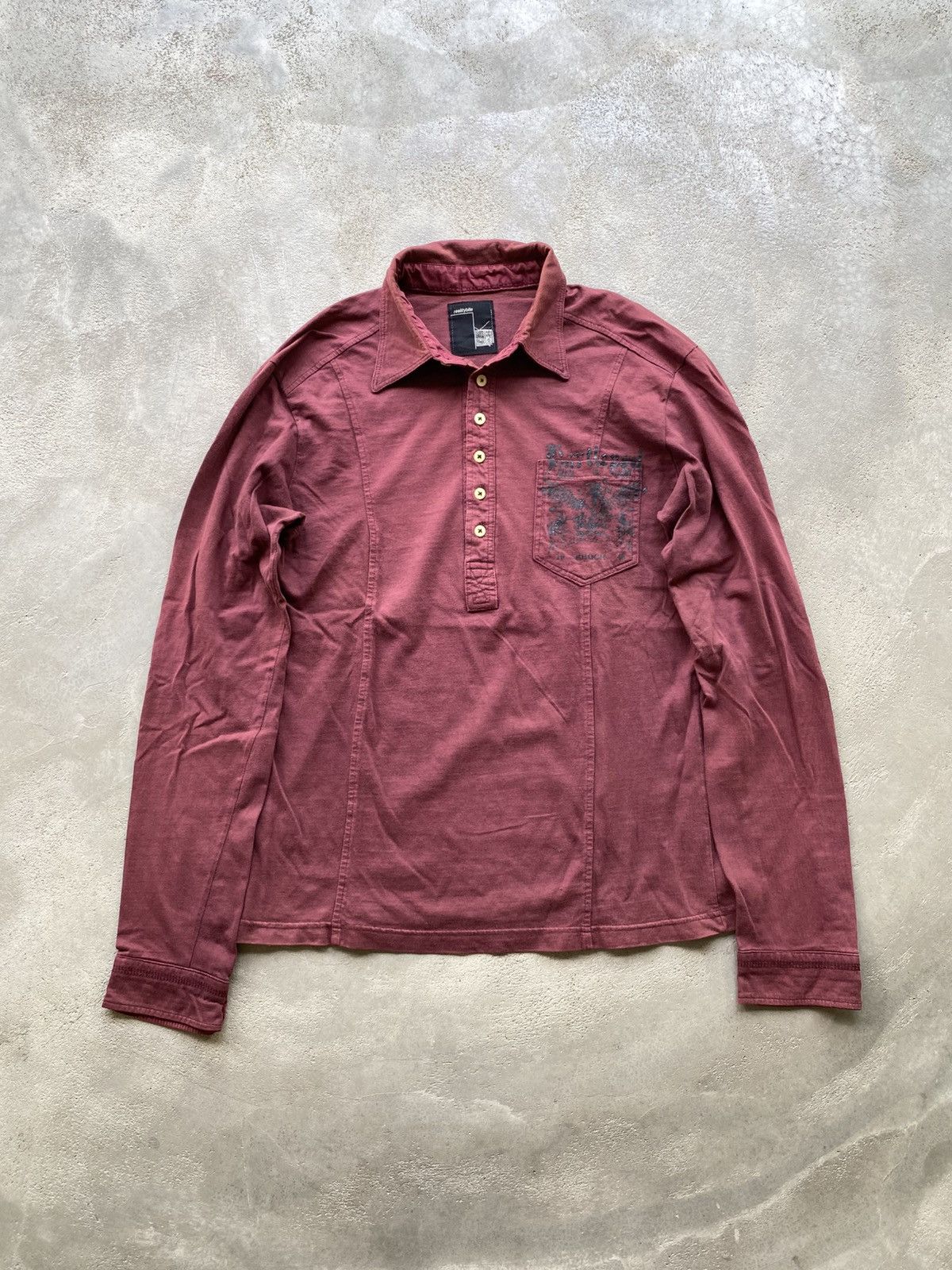 If Six Was Nine × Japanese Brand × Le Grande Bleu (L.G.B.) Realitybite Japanese Poem Grunge Long Sleeve Ifsix Lgb Size US M / EU 48-50 / 2 - 1 Thumbnail