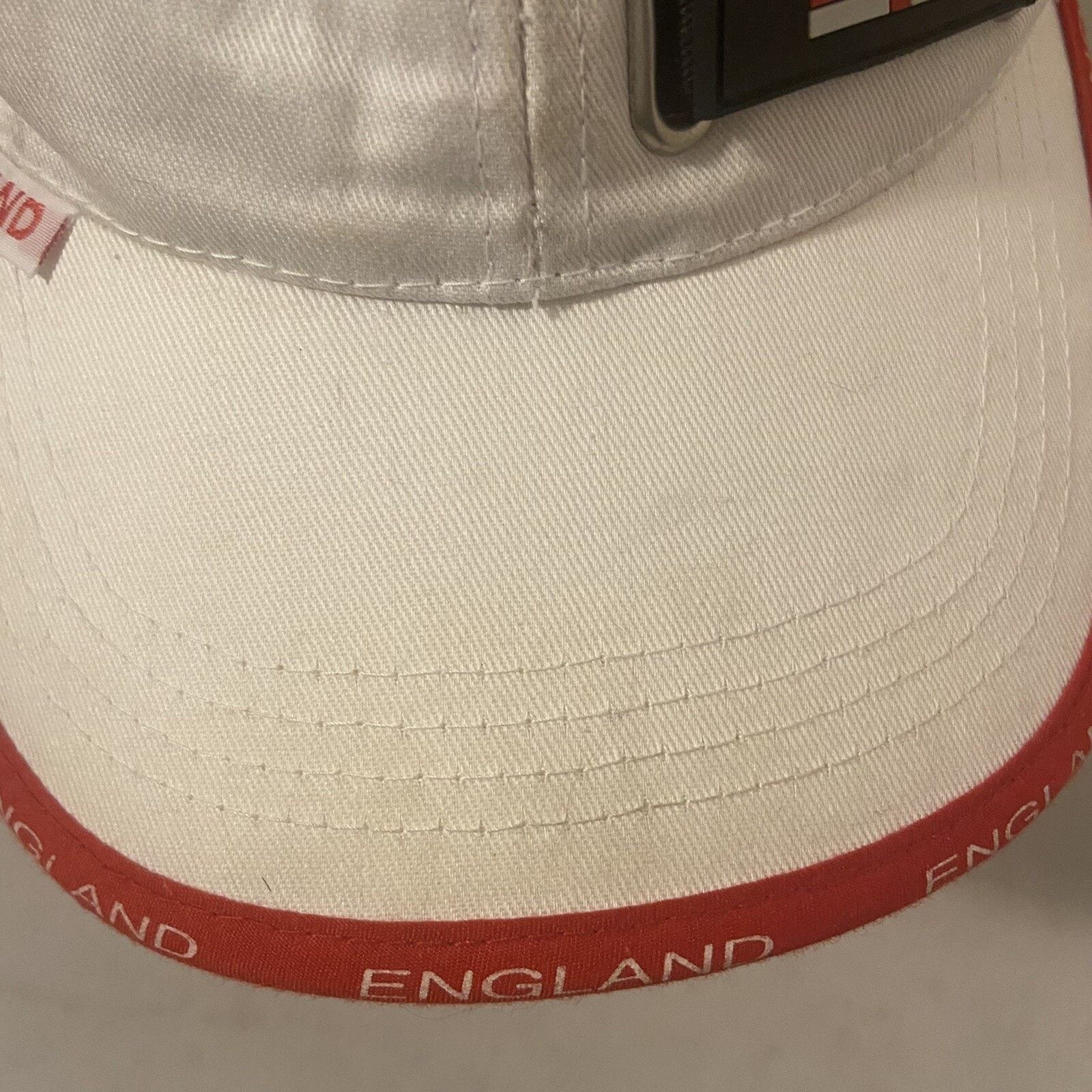Other Biking Hat White England Flag Adjustable Ball Cap Travel Size ONE SIZE - 5 Thumbnail