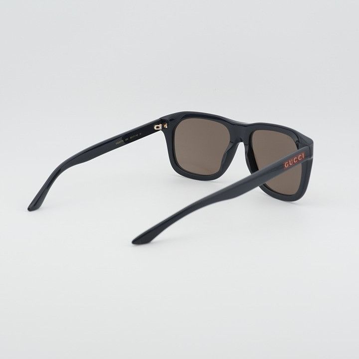 Gucci Gucci GG2077S 004 Sunglasses Blue Square Frame, Brown Lenses Size ONE SIZE - 4 Thumbnail