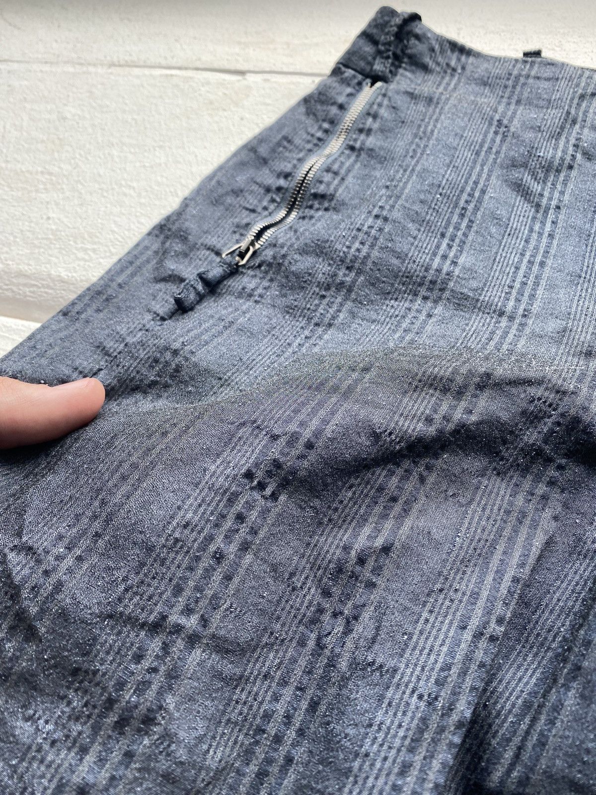 Annette Gortz × Vintage Gothic Annette Gortz Dark Blue Avant Garde Pants 29 rundholz Size 29" - 20 Thumbnail
