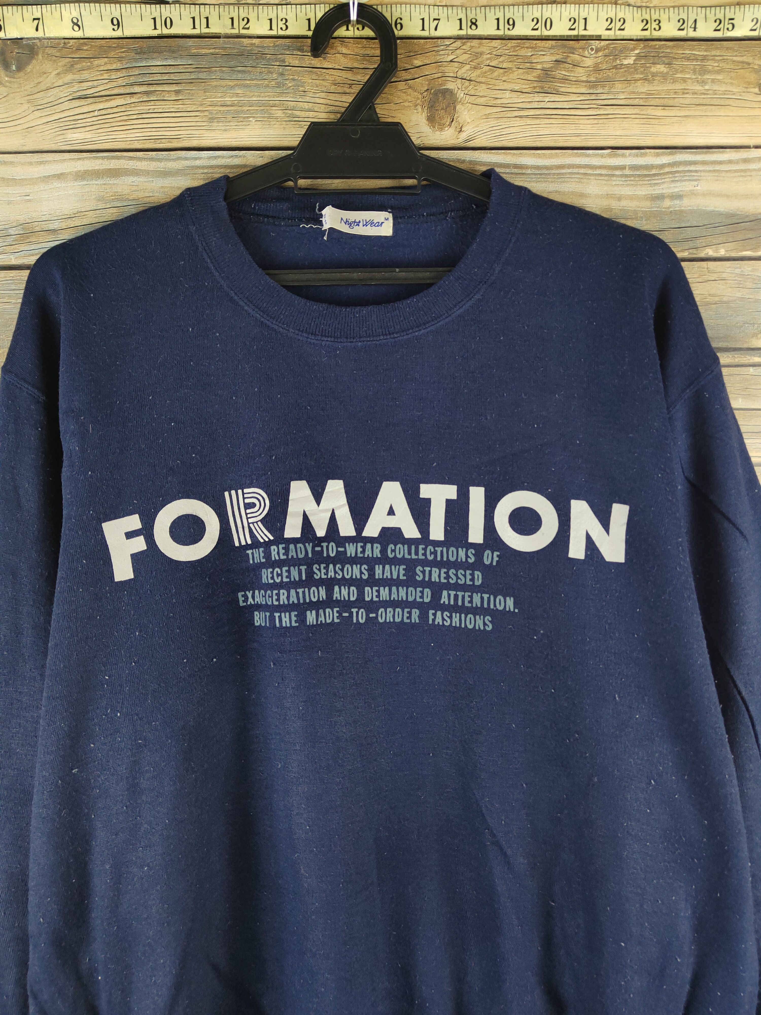 Japanese Brand Vintage Stuff 🔥 Night Wear Navy Sweatshirts Size US M / EU 48-50 / 2 - 2 Thumbnail