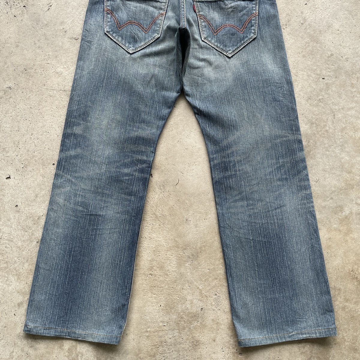 Japanese Brand Vintage Edwin XV-S Faded Distressed Jeans Denim Pants W31 Size US 31 - 12 Thumbnail