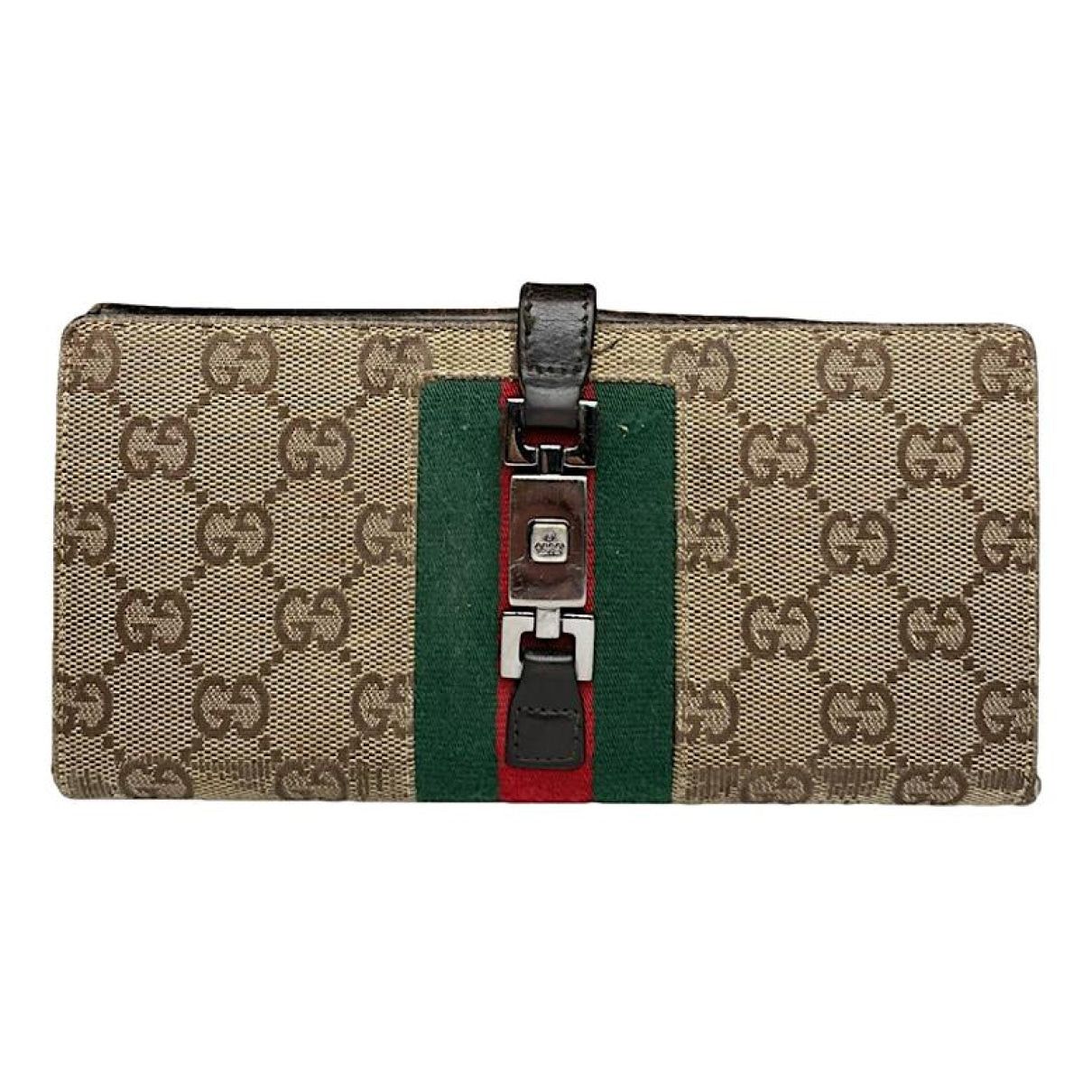 Gucci Jackie Vintage Beige Cotton Wallet Size ONE SIZE - 1 Thumbnail