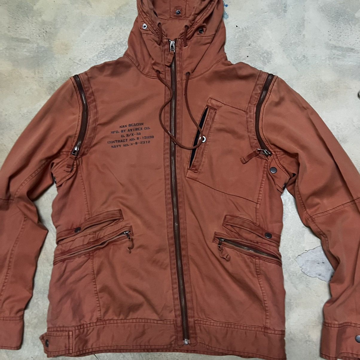 Avirex Avirex Military Style Hoodie Jacket Multi pockets Size US L / EU 52-54 / 3 - 3 Thumbnail