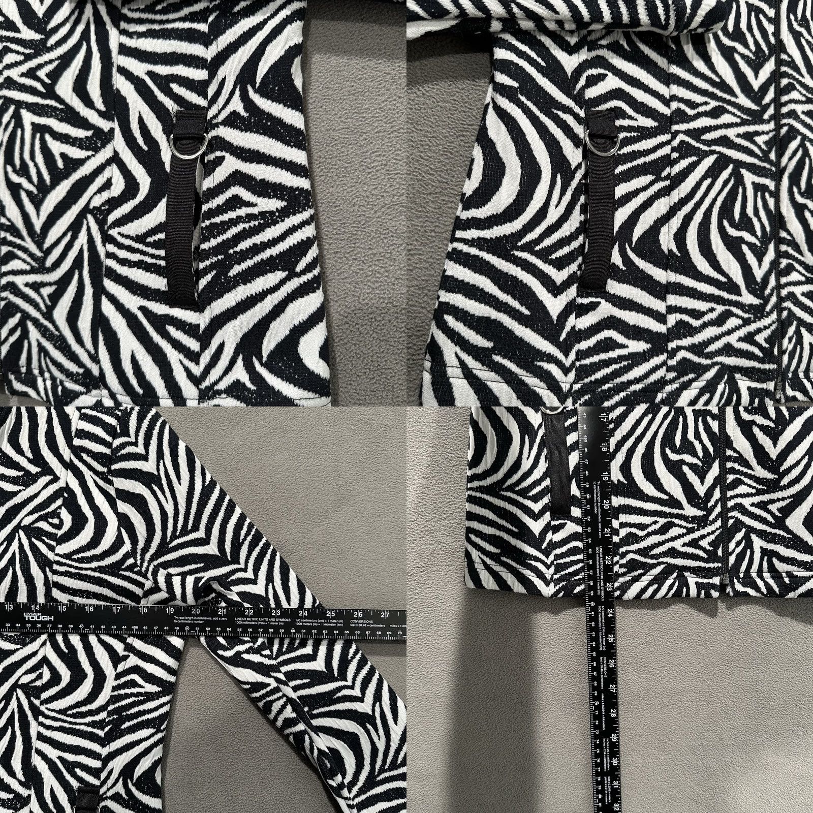 Vintage Rafael Zebra Print Jacket Womens Small Full Zip EUC Size S / US 4 / IT 40 - 8 Thumbnail