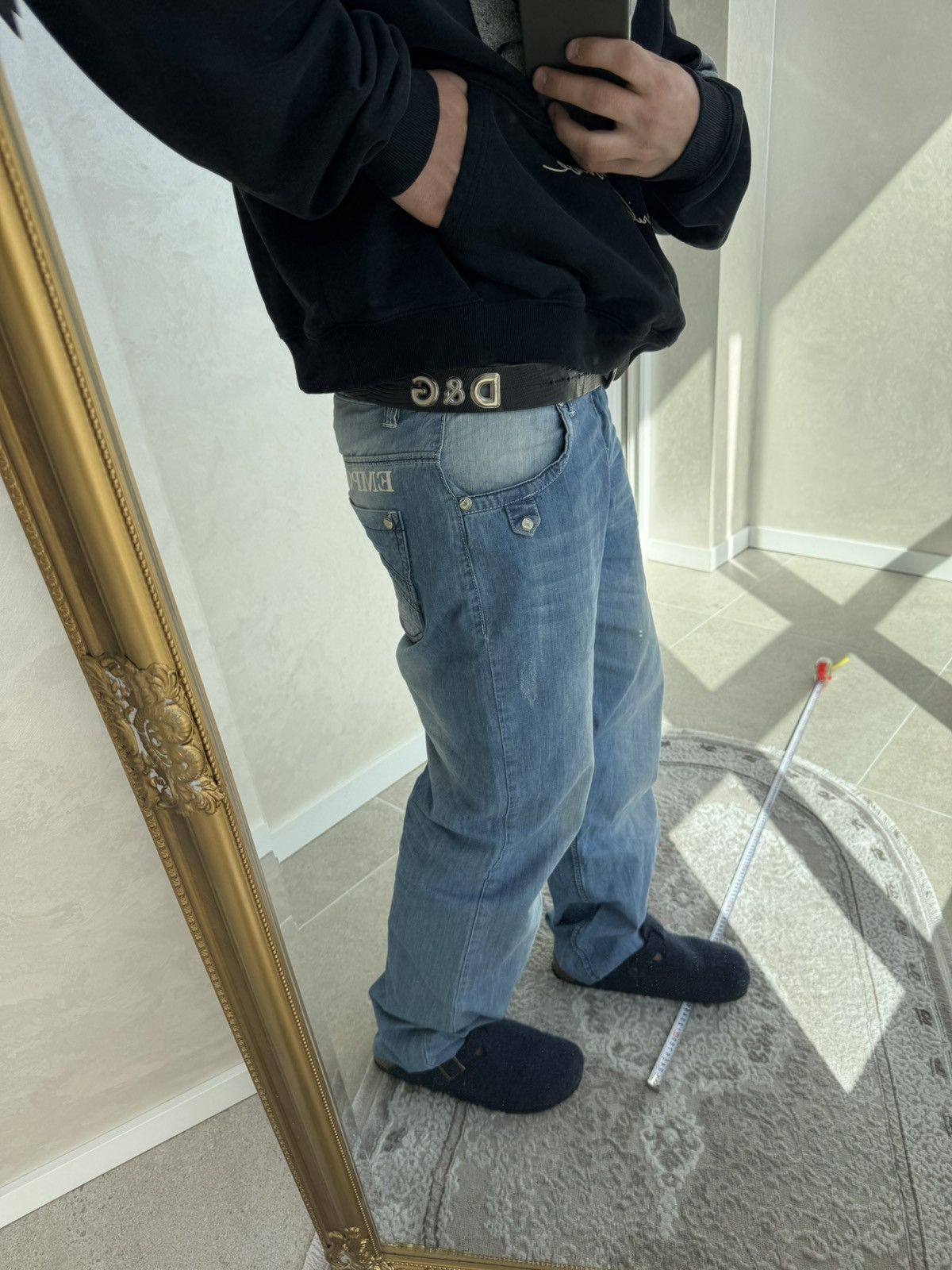 Dolce & Gabbana DOLCE & GABBANA Leather Belt Logo Buckle Y2k style Size ONE SIZE - 2 Thumbnail
