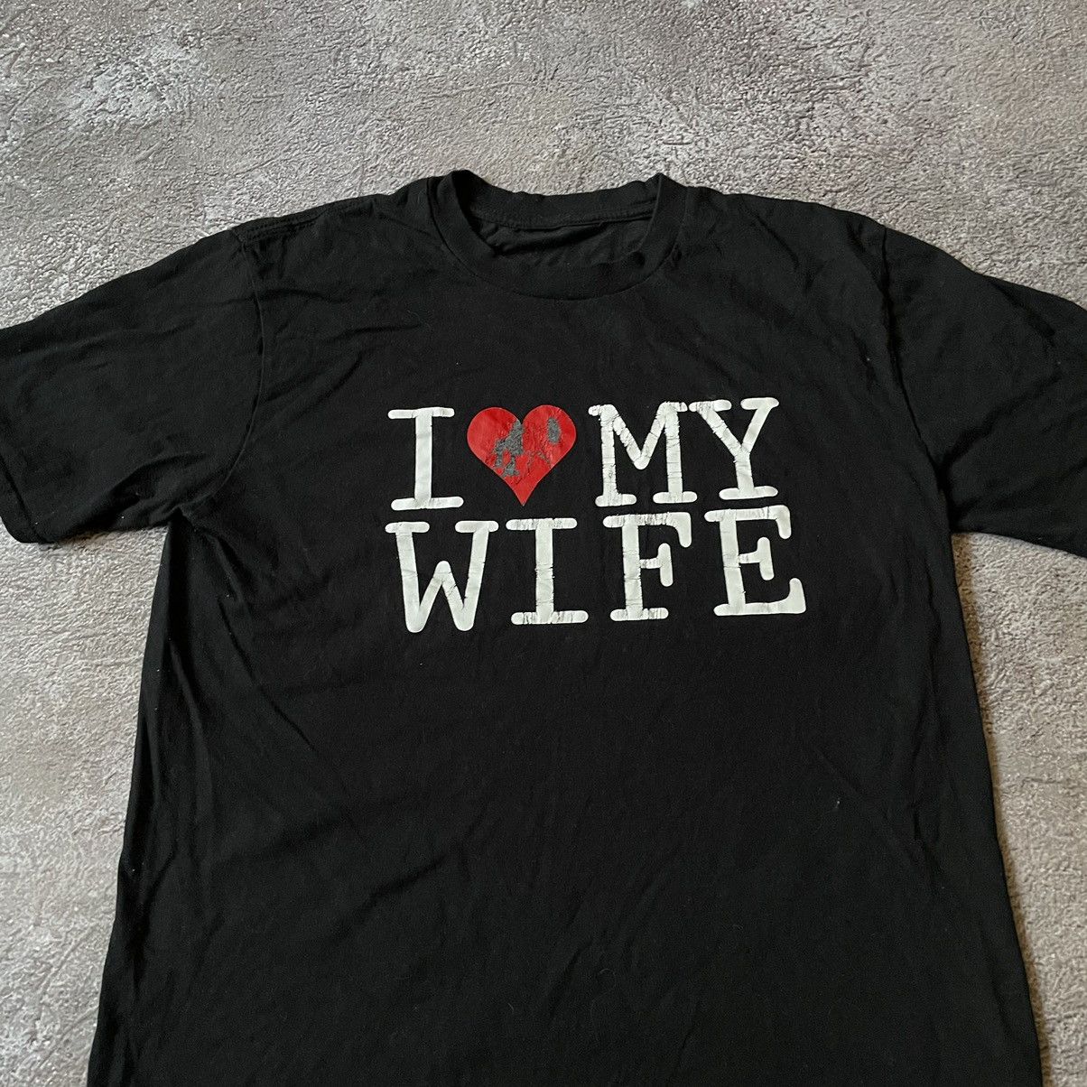 Vintage Vintage Y2K Black Graphic Slogan Tee I Love My Wife Slim M Size US M / EU 48-50 / 2 - 3 Thumbnail