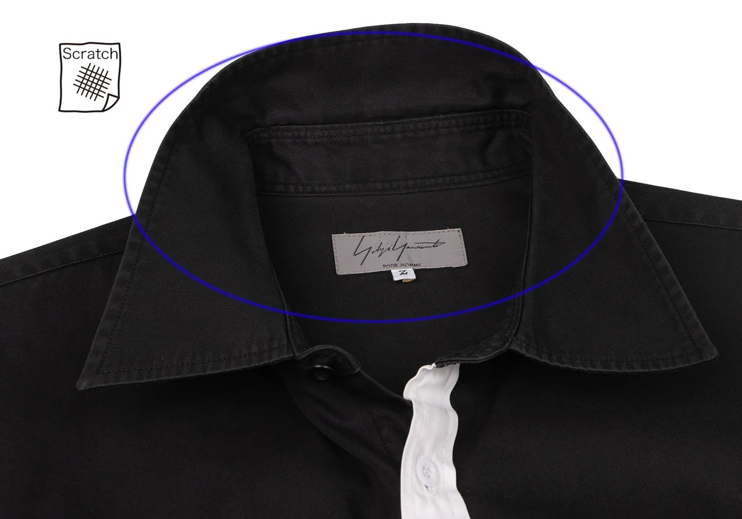 Yohji Yamamoto Yohji Yamamoto Cotton Contrast Shirt Size US M / EU 48-50 / 2 - 4 Thumbnail