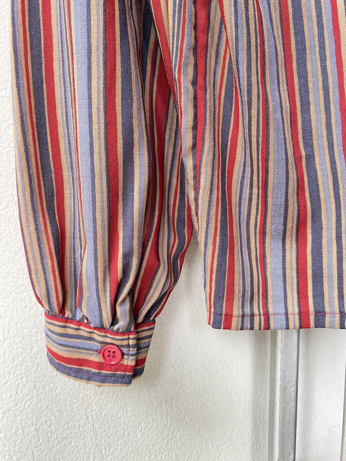 Givenchy Givenchy Multicolor Striped Long-Sleeve Shirt Size S / US 4 / IT 40 - 14 Thumbnail