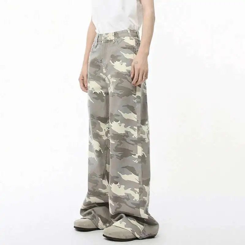 Japanese Brand Baggy Wide Leg Camo Jeans Size US 34 / EU 50 - 1 Thumbnail