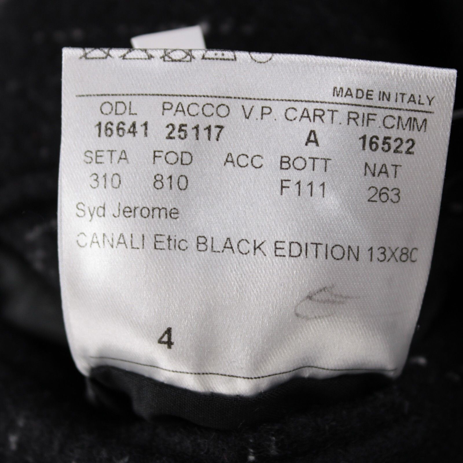 Canali Canali Coat Size XL US In Black Wool Blend Size US XL / EU 56 / 4 - 9 Thumbnail