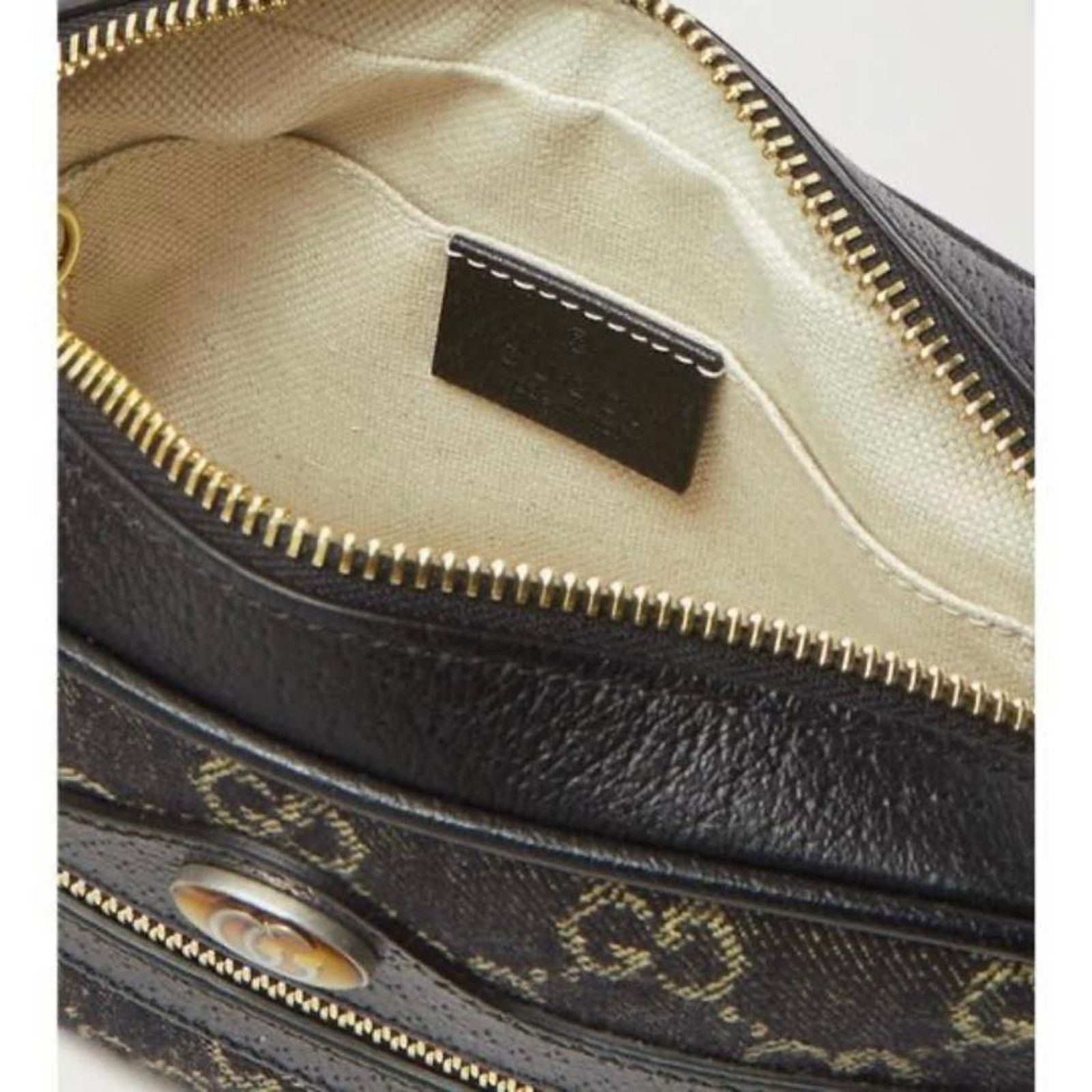 Gucci Ophidia GG logo denim leather camera crossbody bag Size ONE SIZE - 8 Thumbnail