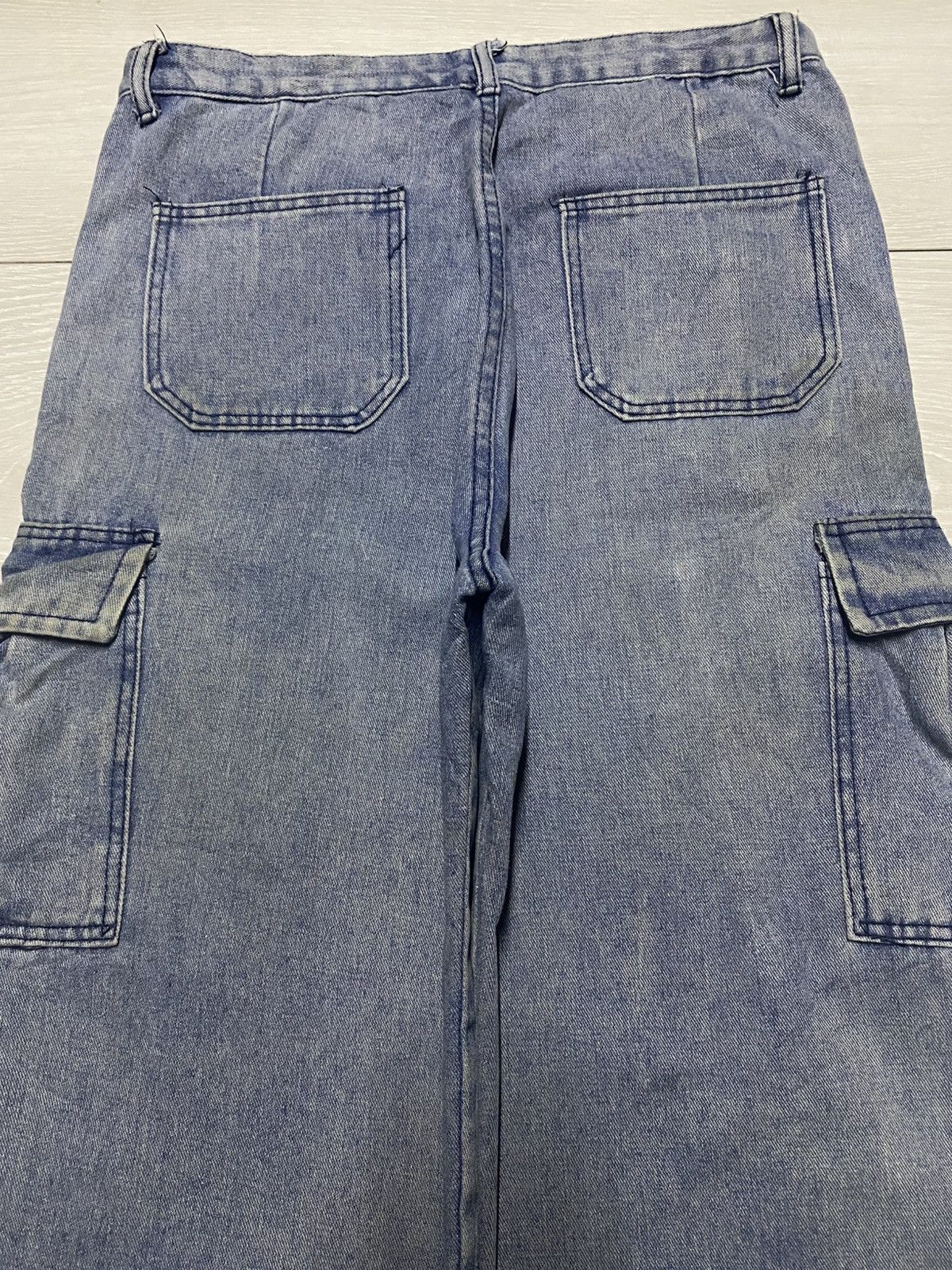 Bleach Vintage Japanese Brand Cargo Bleach Baggy Pants Size US 33 - 4 Thumbnail