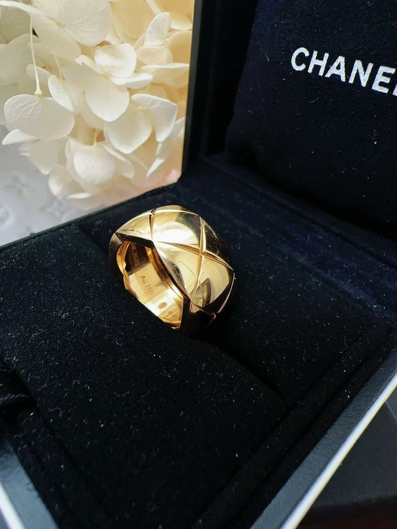 Chanel Chanel Coco Crush Wide Gold Ring Size ONE SIZE - 2 Thumbnail