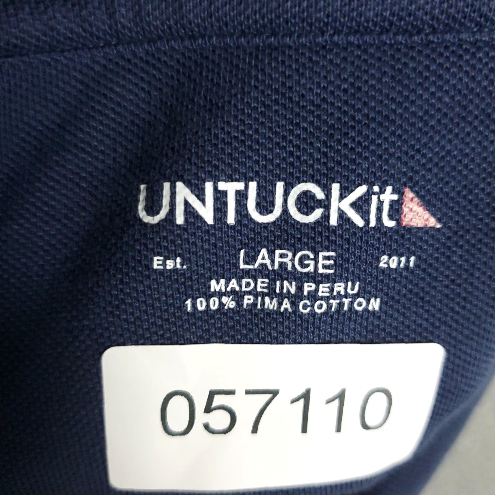 UNTUCKit VINTAGE UNTUCKit Polo Shirt Men Large Blue Casual Golf Short Sleeve Cotton Size US L / EU 52-54 / 3 - 6 Thumbnail