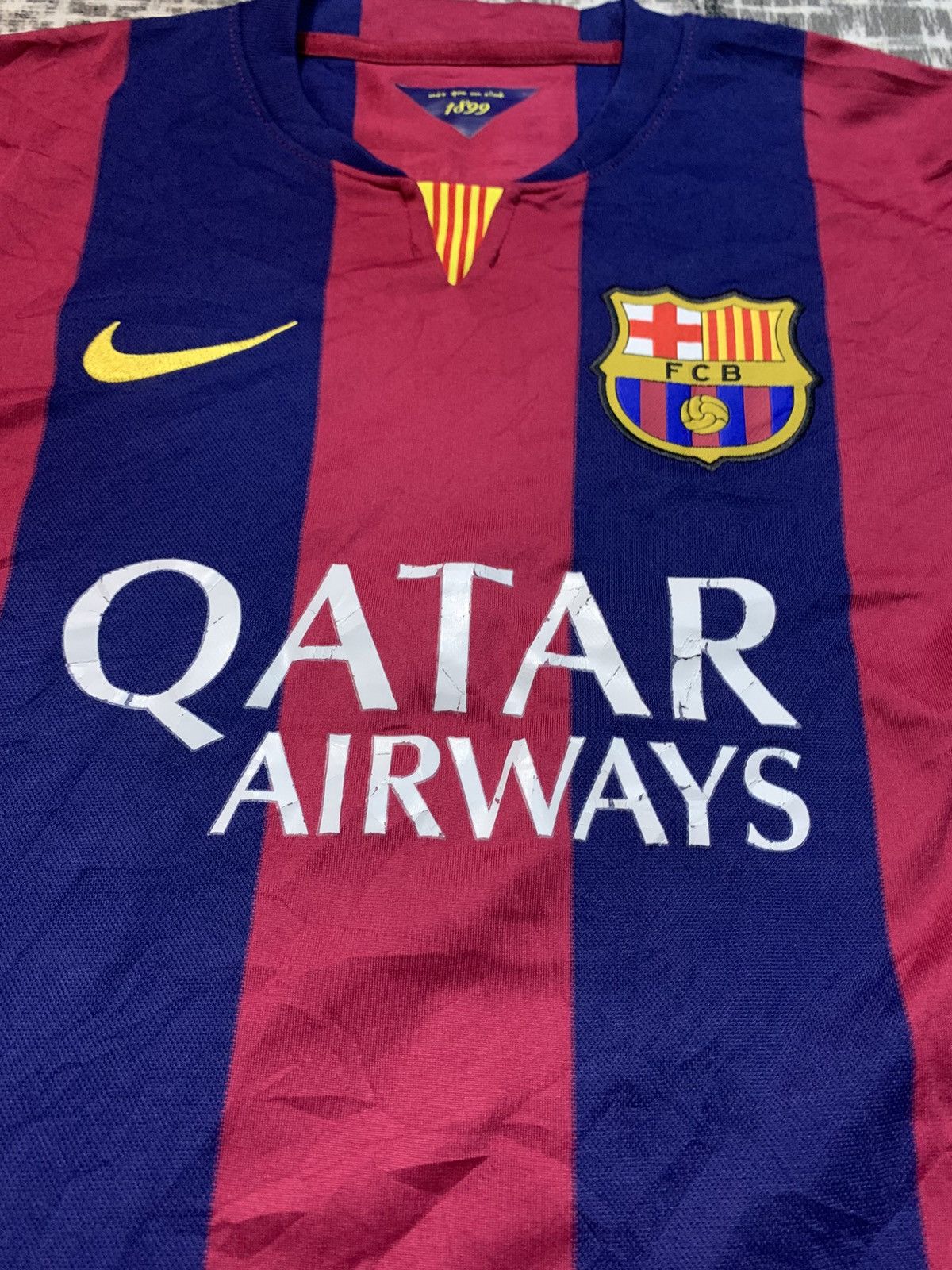 Nike Barcelona 14/15 Messi Home Jersey Size US M / EU 48-50 / 2 - 2 Thumbnail