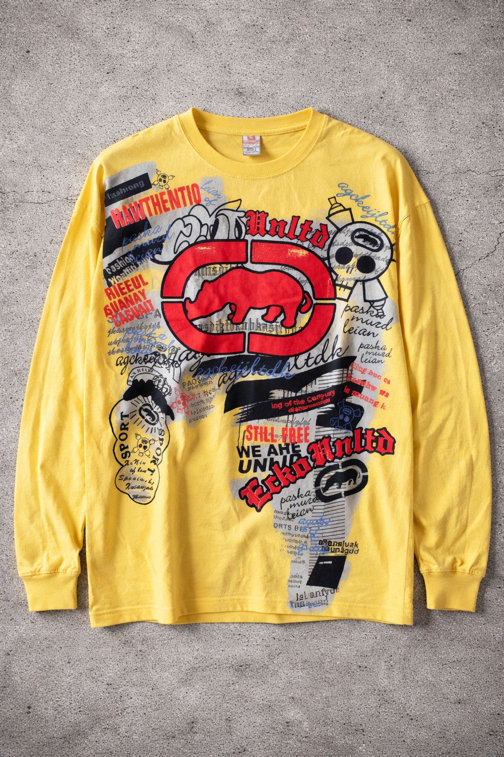 Ecko Unltd. Ecko Unltd grunge graffiti Long Sleeve Size US XXL / EU 58 / 5 - 1 Thumbnail