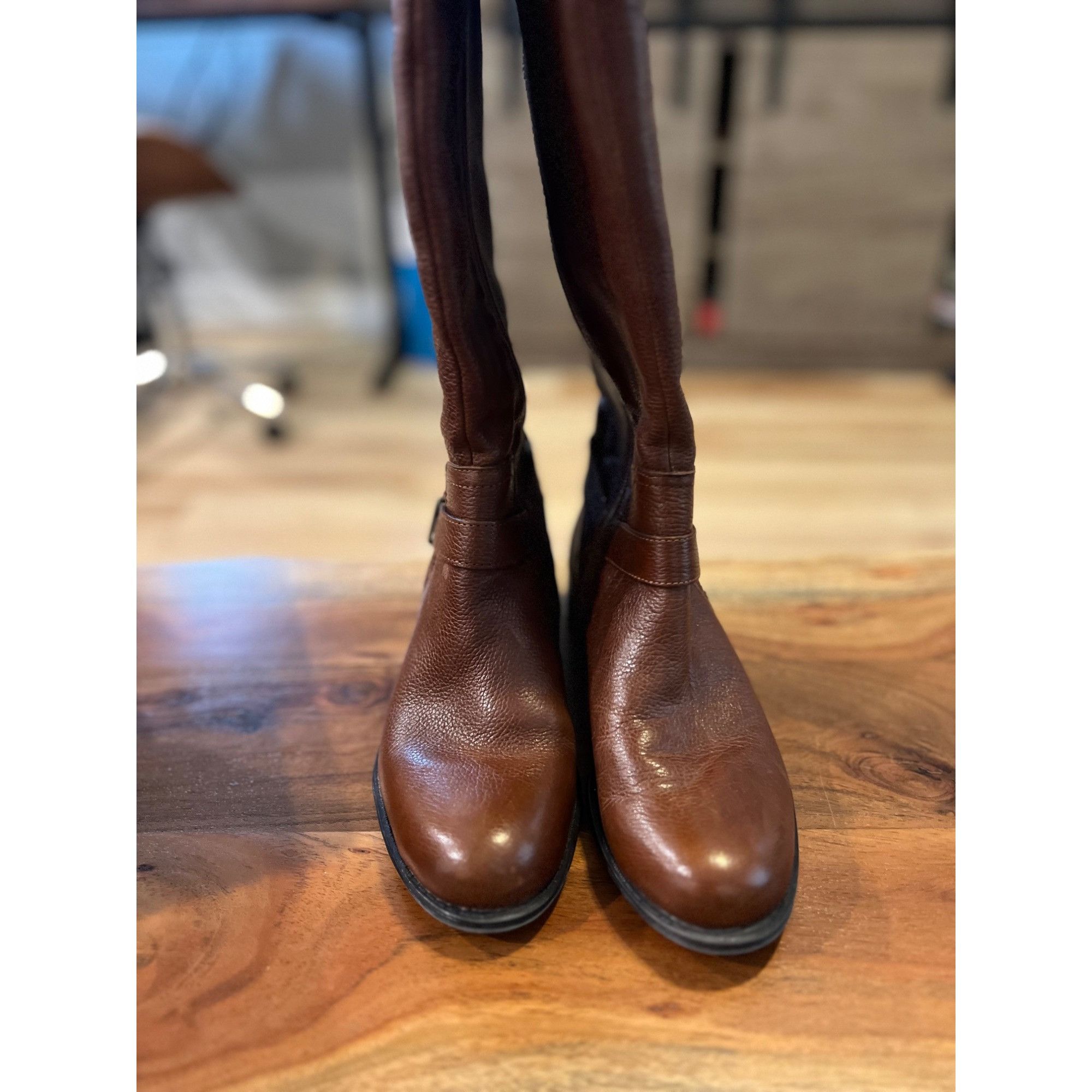 Naturalizer Naturalizer Joan Wide Calf Leather Boots - Size 6.5 Size US 6.5 / IT 36.5 - 4 Thumbnail