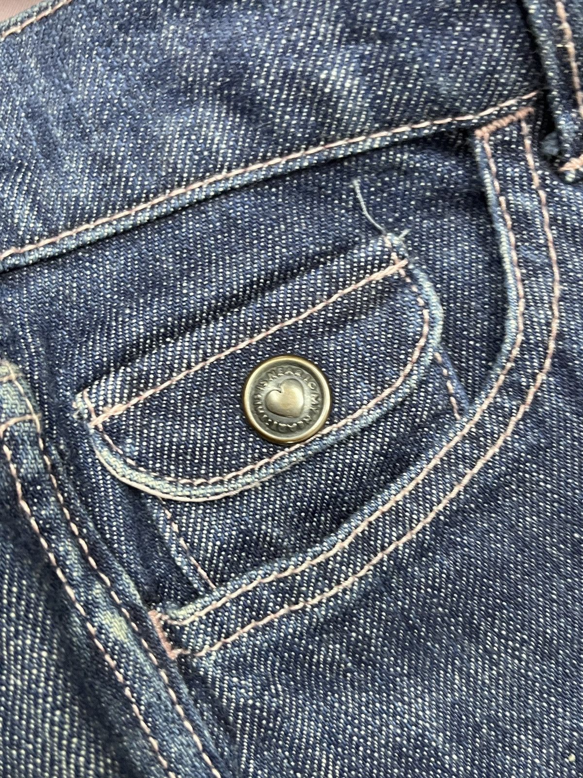 Hysteric Glamour × If Six Was Nine × Vintage Natsuki by Kitamura Vintage Flare Raw Denim Size 29" - 13 Thumbnail