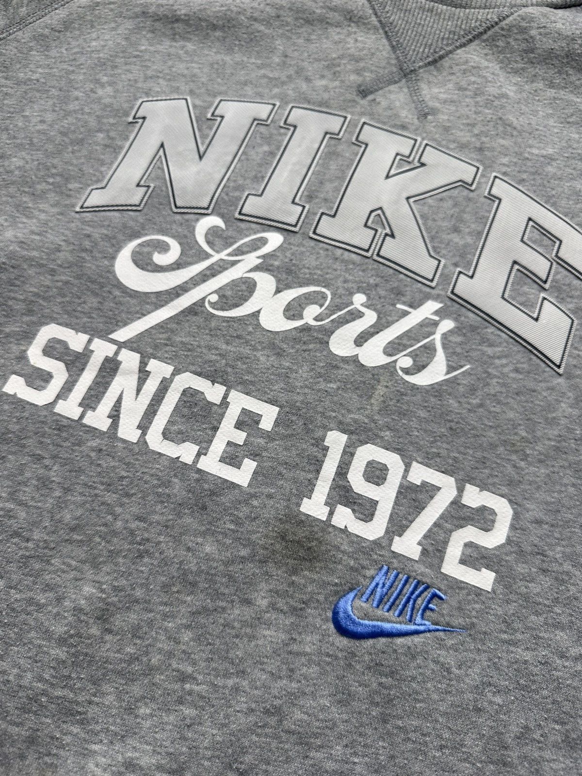 Nike × Vintage Vintage Nike sweatshirt big logo size L Size US L / EU 52-54 / 3 - 3 Thumbnail