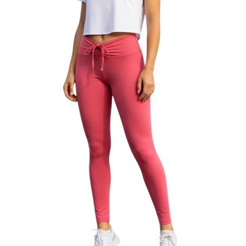 Victoria's Secret Victoria's Secret Pink Red Adjustable Waist Leggings, M Size 28" / US 6 / IT 42 - 1 Thumbnail