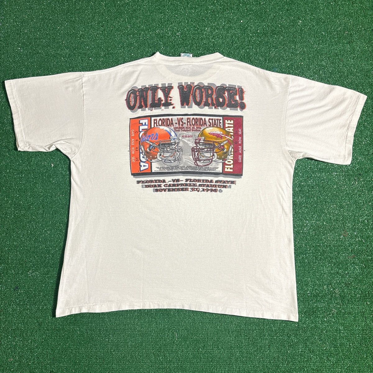Vintage Vintage Florida vs Florida St Gameday White Graphic Tee XXL Size US XXL / EU 58 / 5 - 5 Thumbnail