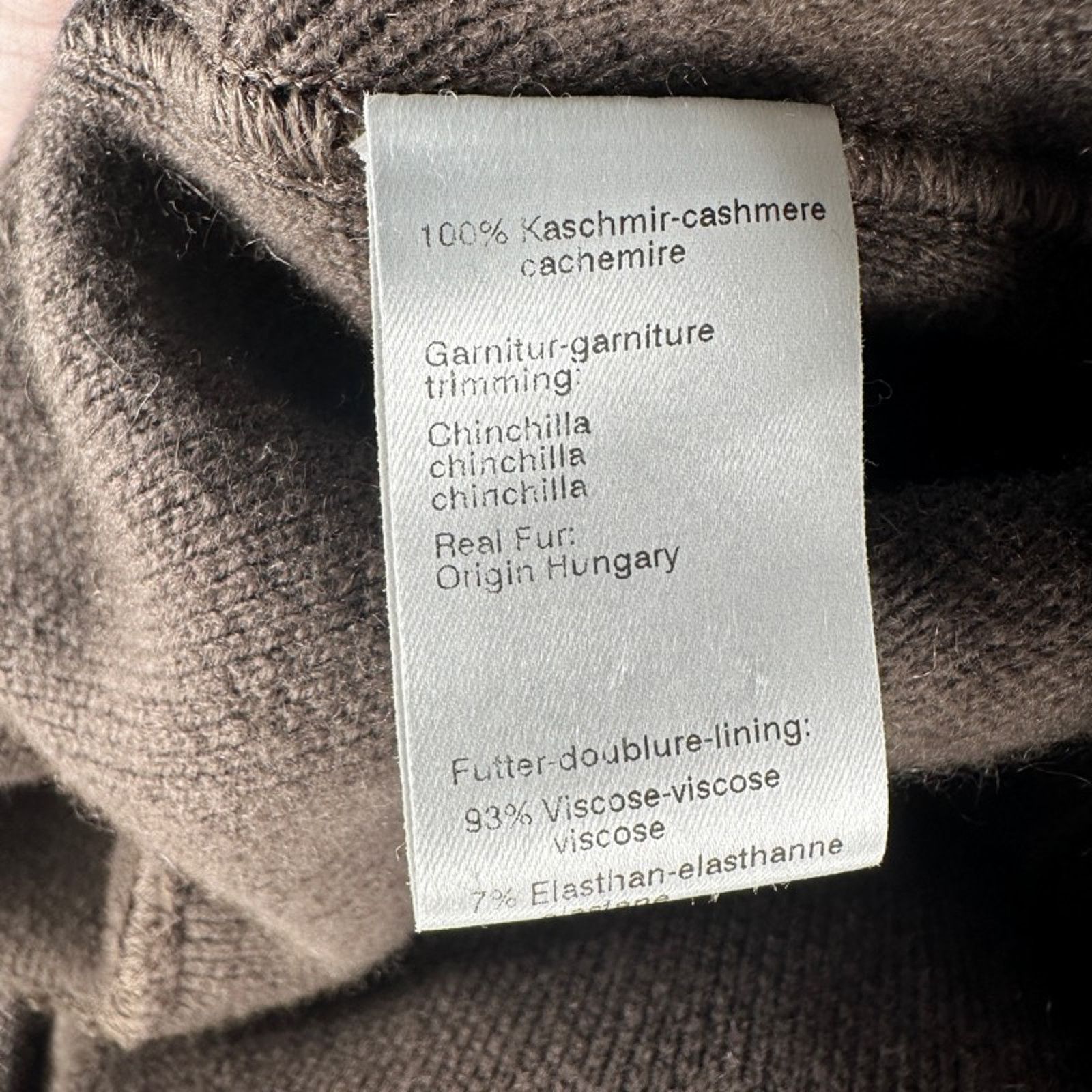 Akris Akris Cashmere Coat 12 Brown Removable Chinchilla Collar Size XL / US 12-14 / IT 48-50 - 7 Thumbnail