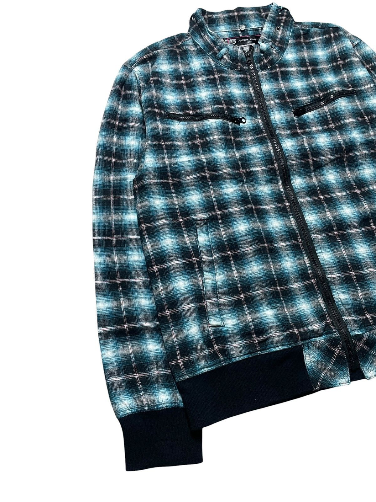 Japanese Brand 2000’s Commontage Standart - Plaid Bikers Style Jacket Size US L / EU 52-54 / 3 - 4 Thumbnail