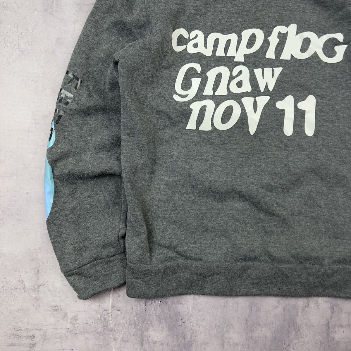 Rap Tees Rare ! Kanye West Lucky Me I See Ghosts Hoodie Big Logo Size US M / EU 48-50 / 2 - 13 Thumbnail