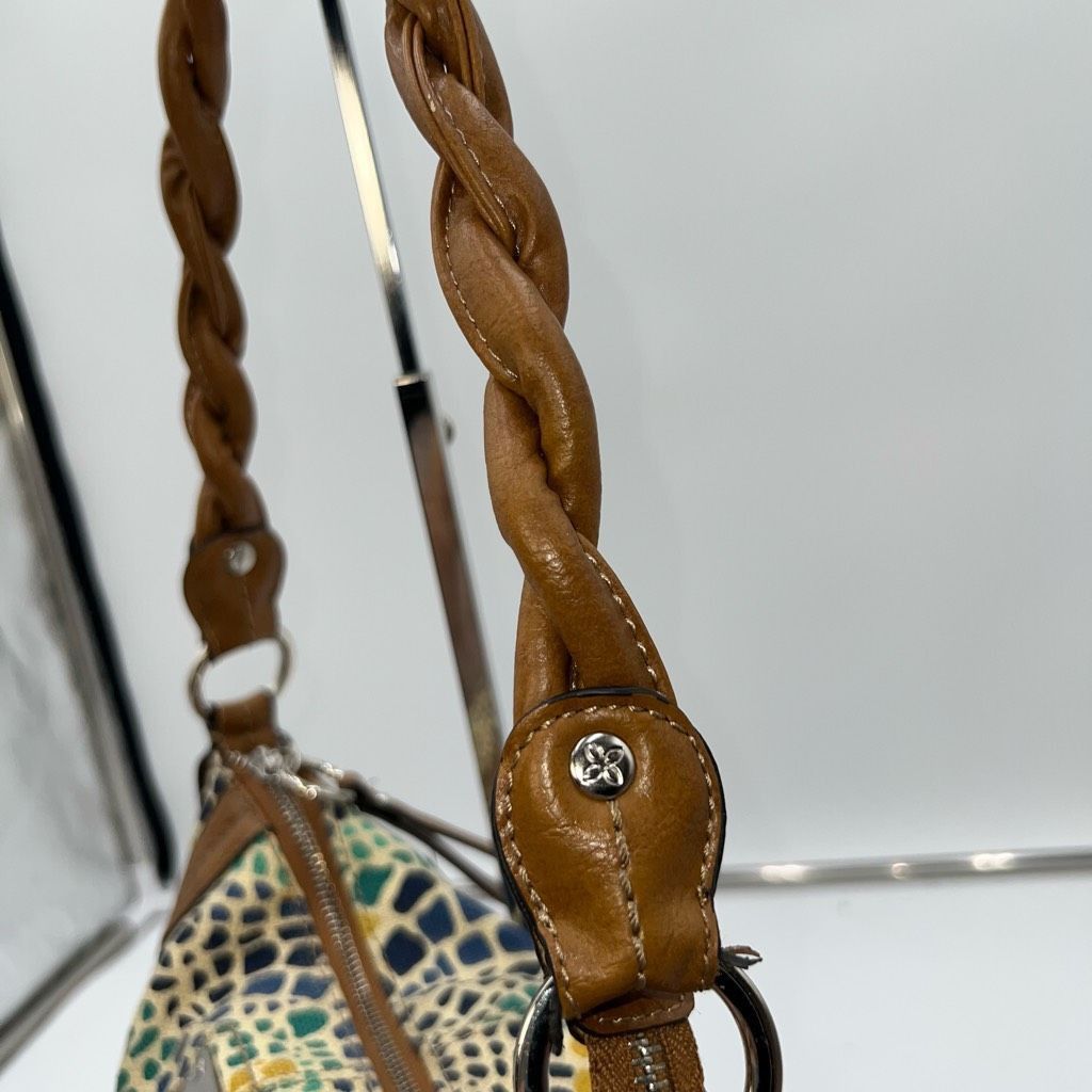 Relic Relic Colorful Mosaic Braided Handles Faux Leather Shoulder Bag Size ONE SIZE - 5 Thumbnail