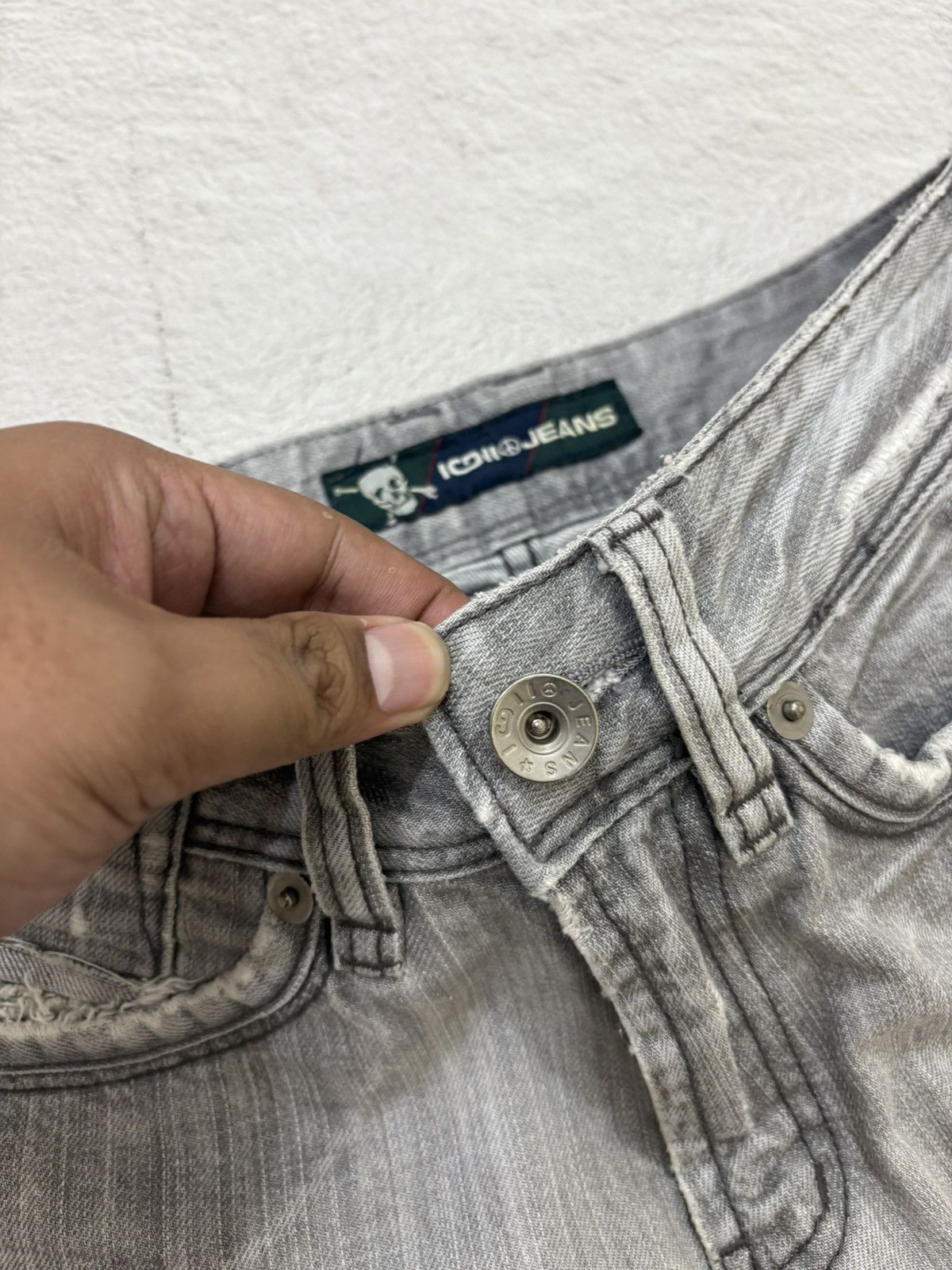 Number (N)ine 2000s Ignii japan skull smokewash Denim y2k style Size US 28 / EU 44 - 4 Thumbnail