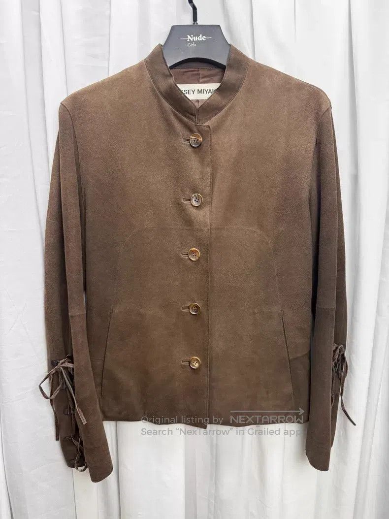 Issey Miyake Issey Miyake Tie Front Sheepskin Jacket Size US M / EU 48-50 / 2 - 2 Thumbnail
