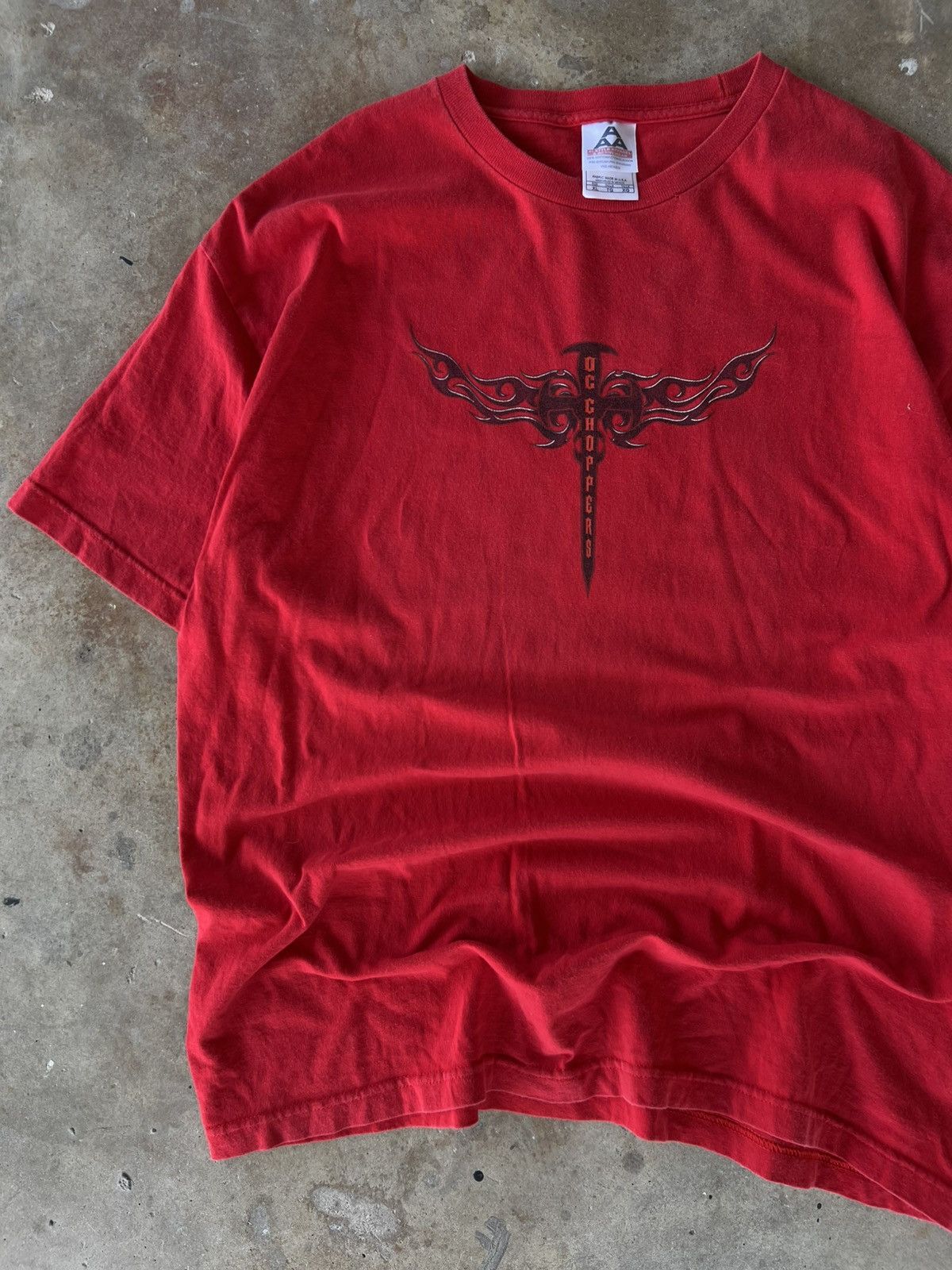Vintage Vintage Orange County Choppers Motorcycles Flames T Shirt Size US XL / EU 56 / 4 - 1 Thumbnail