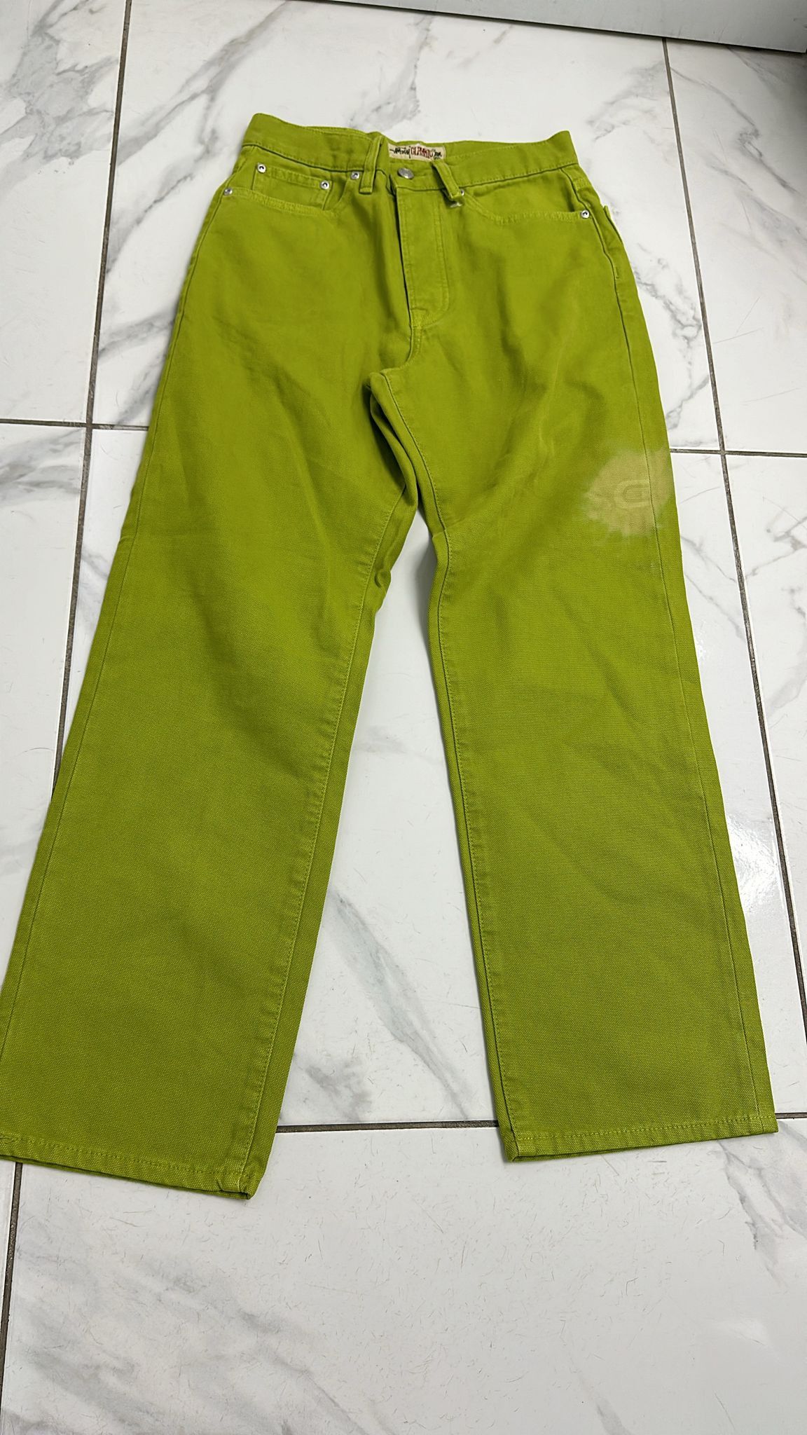 Stussy Stussy Classic Jean Washed Canvas “Cactus” 28 Size US 28 / EU 44 - 1 Thumbnail