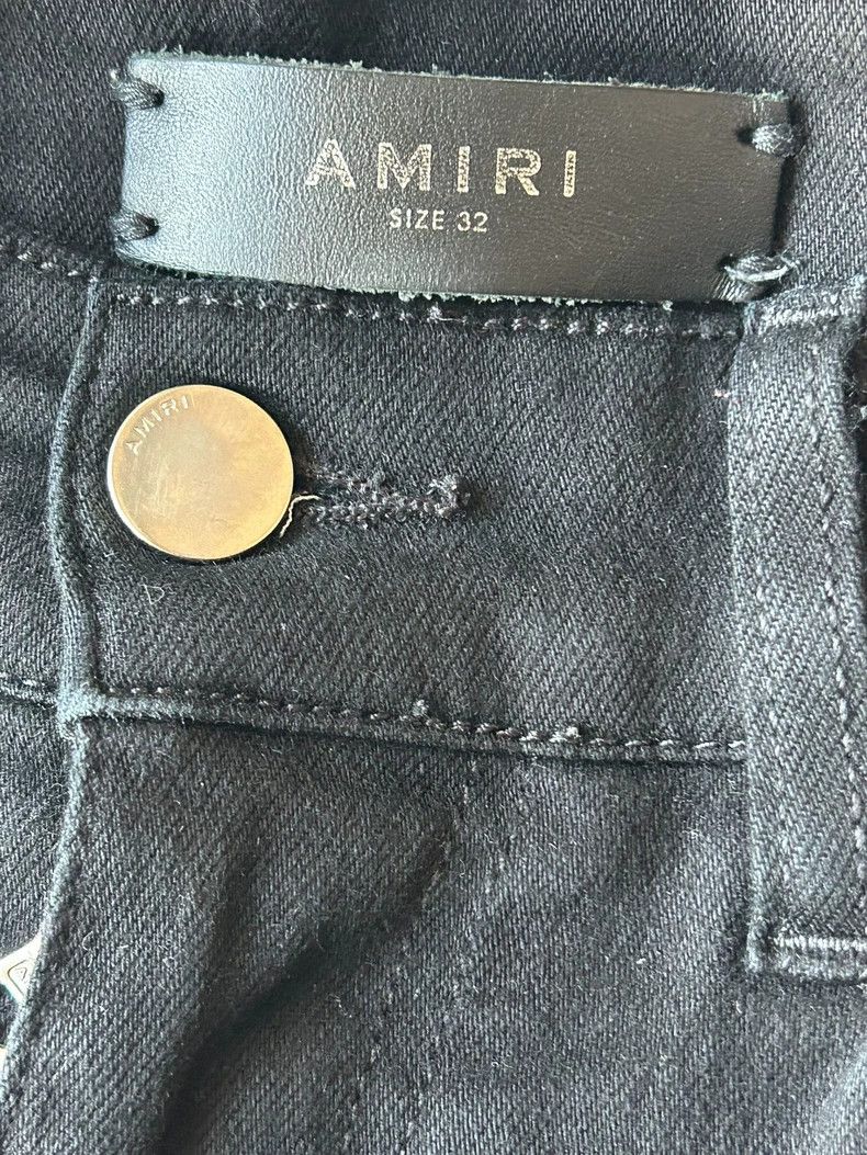 Amiri Amiri Black jeans with holes in both knees 2501-Nextarrow Size US 32 / EU 48 - 3 Thumbnail