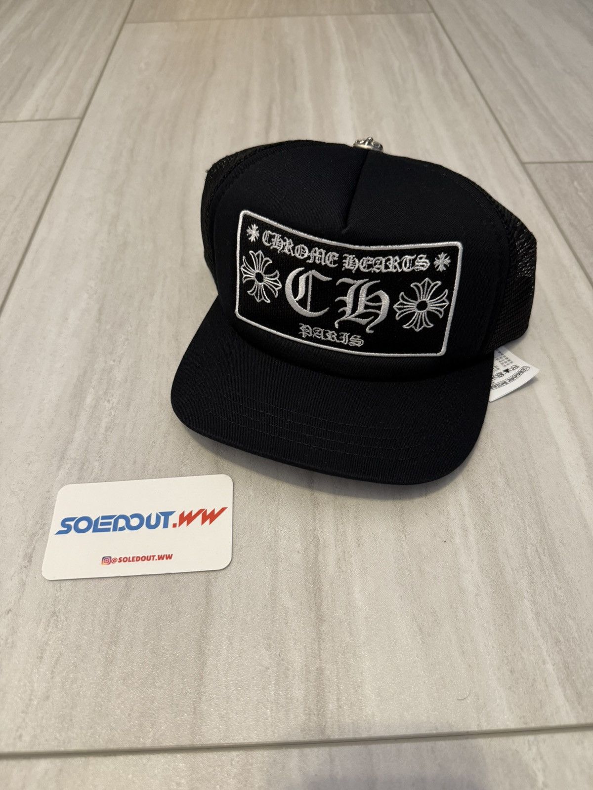 Chrome Hearts Chrome Hearts CH Paris Exclusive Trucker Hat Size ONE SIZE - 1 Thumbnail