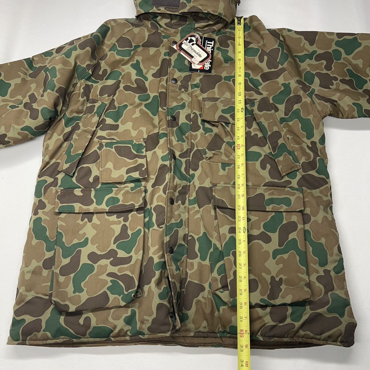Vintage × Woolrich Woolen Mills VTG Woolrich Jacket Coat Duck Camo Lined Padded Green 90s Size US XL / EU 56 / 4 - 14 Thumbnail