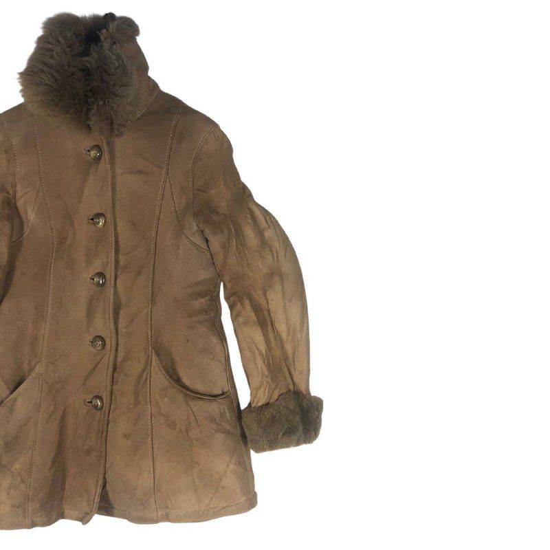 Vintage Vintage Curpesa Naturpiel Jacket Size M / US 6-8 / IT 42-44 - 4 Thumbnail