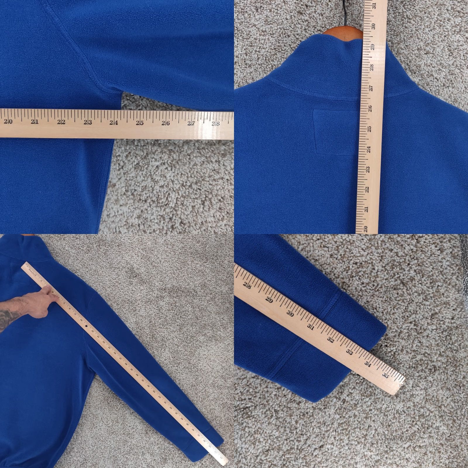 Polo Ralph Lauren VINTAGE Polo Ralph Lauren Fleece Pullover Mens Medium 1/4 Zip Polartec Thermal Pro Blue Polo Ralph Lauren Sweatshirt 90s Mens Size US M / EU 48-50 / 2 - 10 Thumbnail