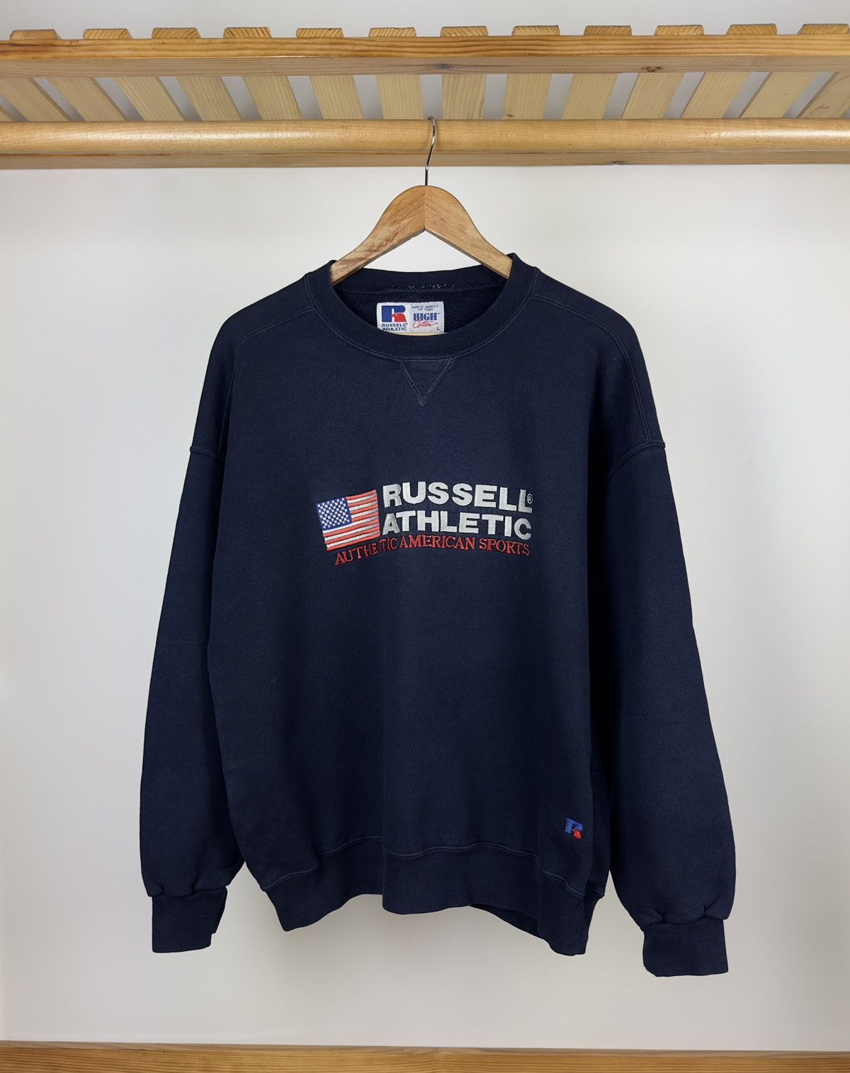 Russell Athletic USA Russel Athletic Long Sleeve Crew Neck Sweatshirt Size US L / EU 52-54 / 3 - 1 Thumbnail