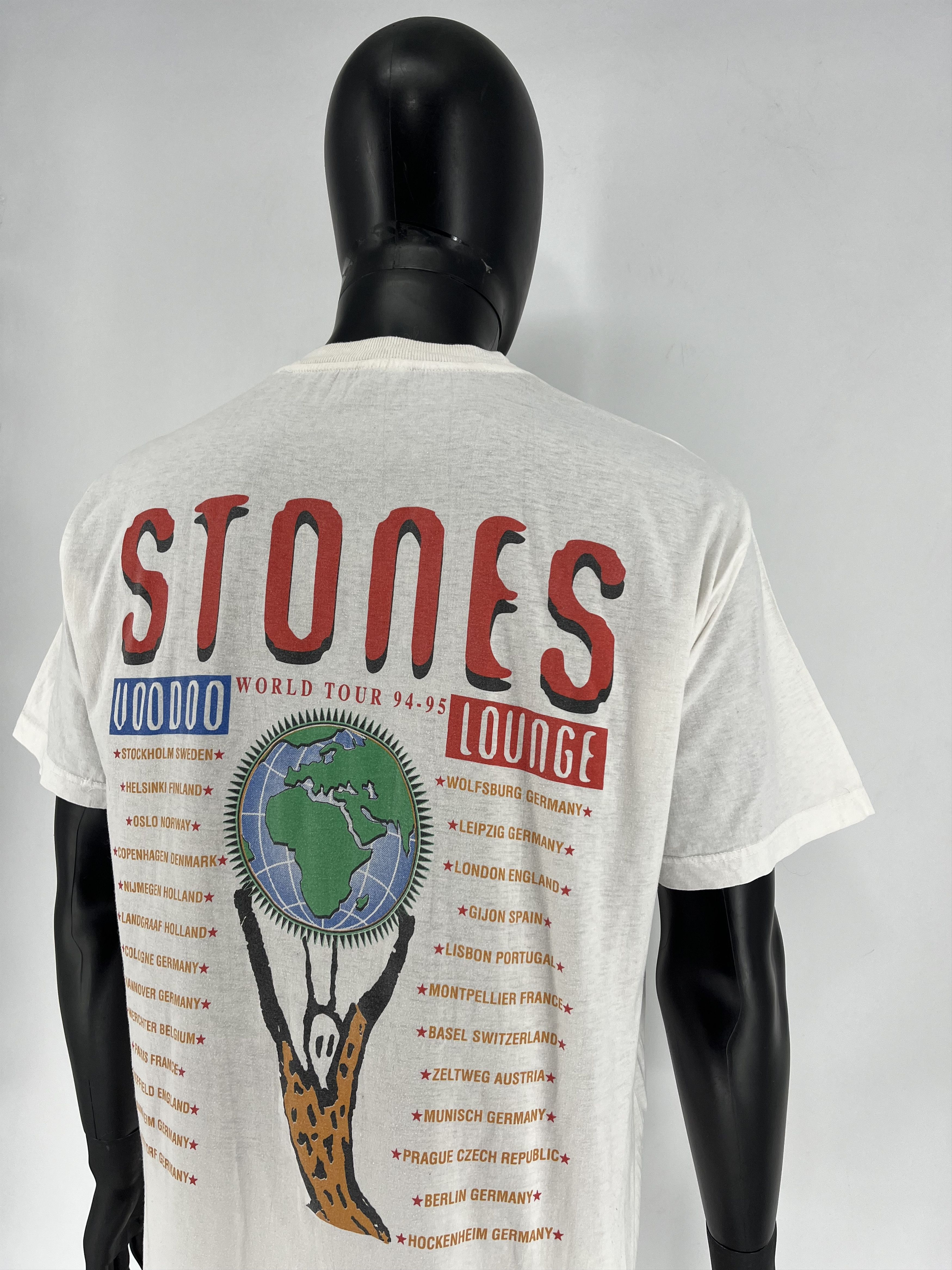 Band Tees × Vintage 1995 vintage Rolling Stones Voodoo Lounge Europe Tour Promo Size US XL / EU 56 / 4 - 11 Thumbnail