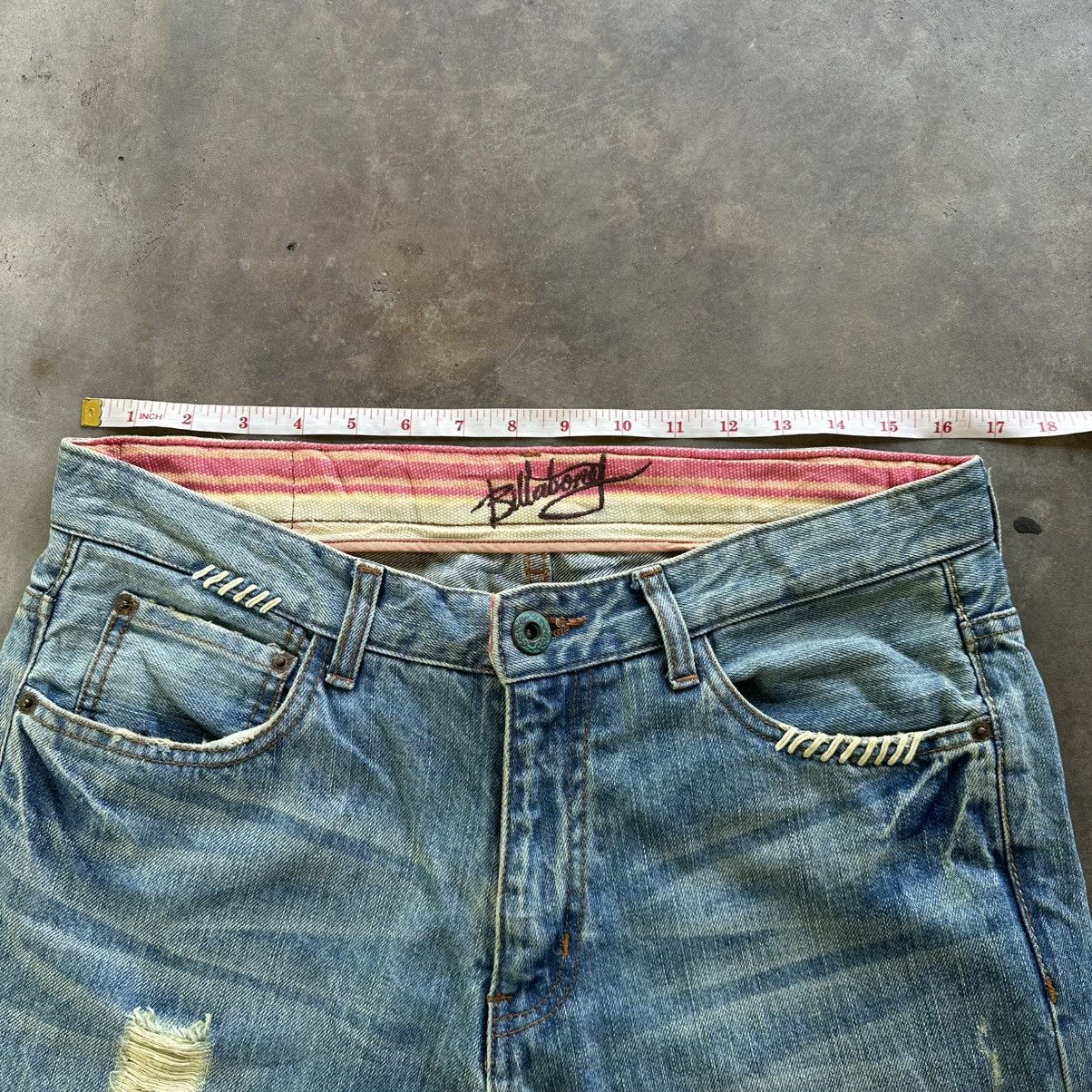 Japanese Brand Vintage Billabong Distressed Rusty Faded Denim Jean Pant Size US 34 / EU 50 - 10 Thumbnail