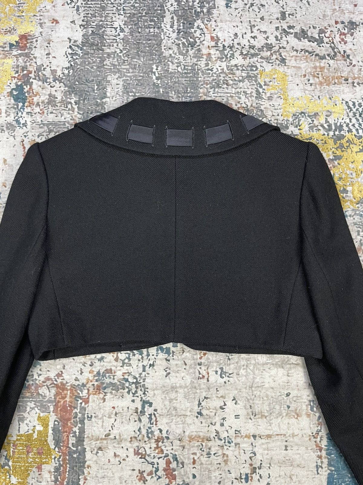 Japanese Brand Yuki Torii Wool Cropped Blazer Jackets Size M / US 6-8 / IT 42-44 - 8 Thumbnail