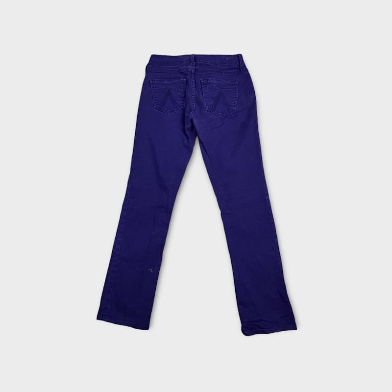 Vintage Delia | Y2K Straight Skinny Leg Purple Jeans | Size 3/4P Size 27" / US 4 / IT 40 - 3 Thumbnail